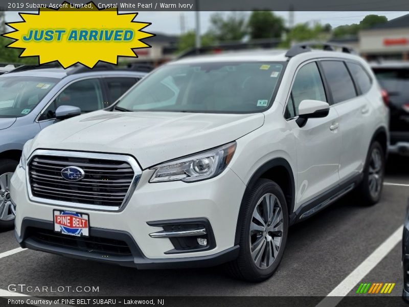 Crystal White Pearl / Warm Ivory 2019 Subaru Ascent Limited