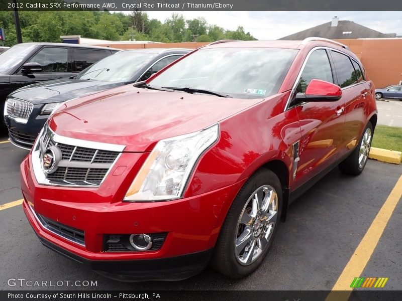 Crystal Red Tintcoat / Titanium/Ebony 2012 Cadillac SRX Performance AWD