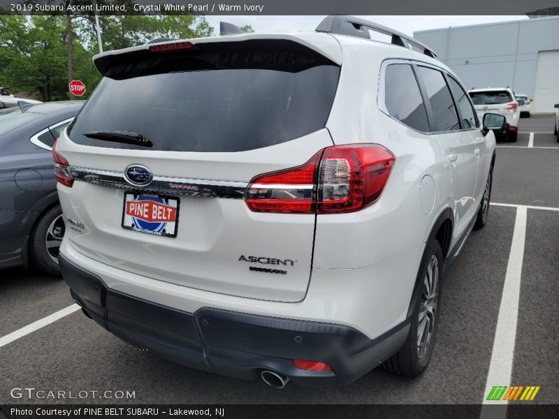 Crystal White Pearl / Warm Ivory 2019 Subaru Ascent Limited