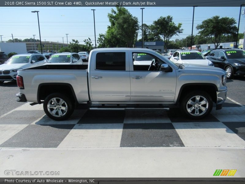 Quicksilver Metallic / Dark Ash/Jet Black 2018 GMC Sierra 1500 SLT Crew Cab 4WD