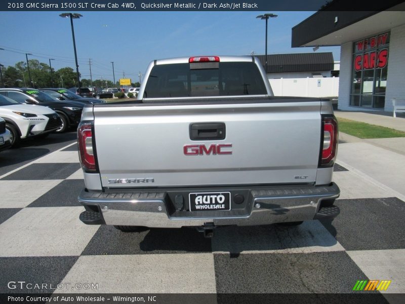 Quicksilver Metallic / Dark Ash/Jet Black 2018 GMC Sierra 1500 SLT Crew Cab 4WD