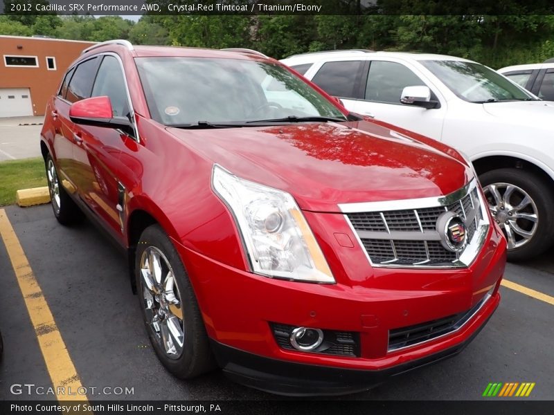 Crystal Red Tintcoat / Titanium/Ebony 2012 Cadillac SRX Performance AWD