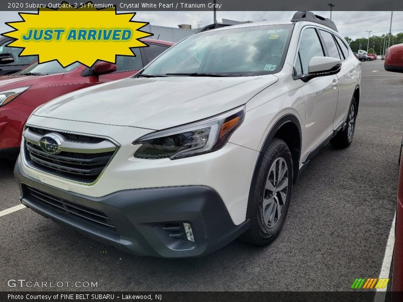 Crystal White Pearl / Titanium Gray 2020 Subaru Outback 2.5i Premium