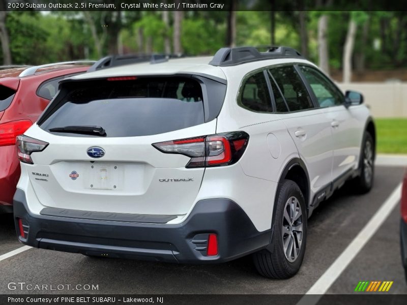 Crystal White Pearl / Titanium Gray 2020 Subaru Outback 2.5i Premium