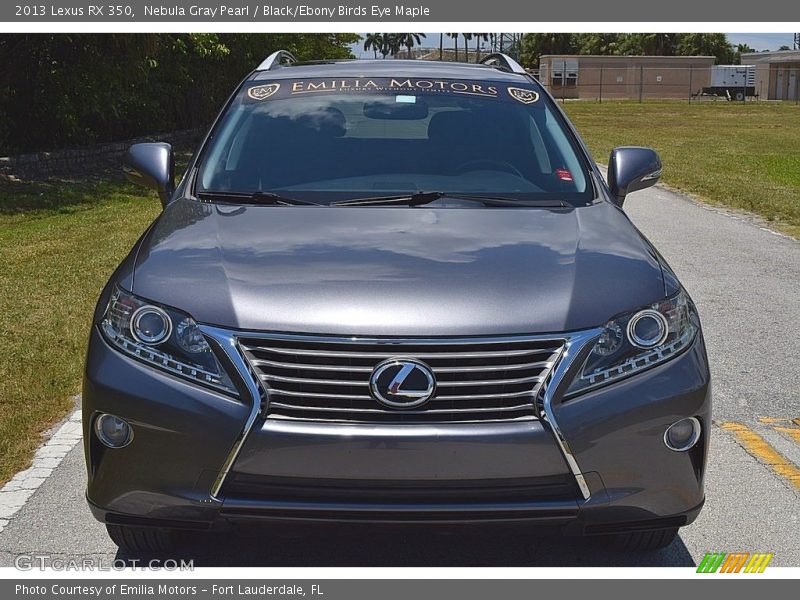 Nebula Gray Pearl / Black/Ebony Birds Eye Maple 2013 Lexus RX 350