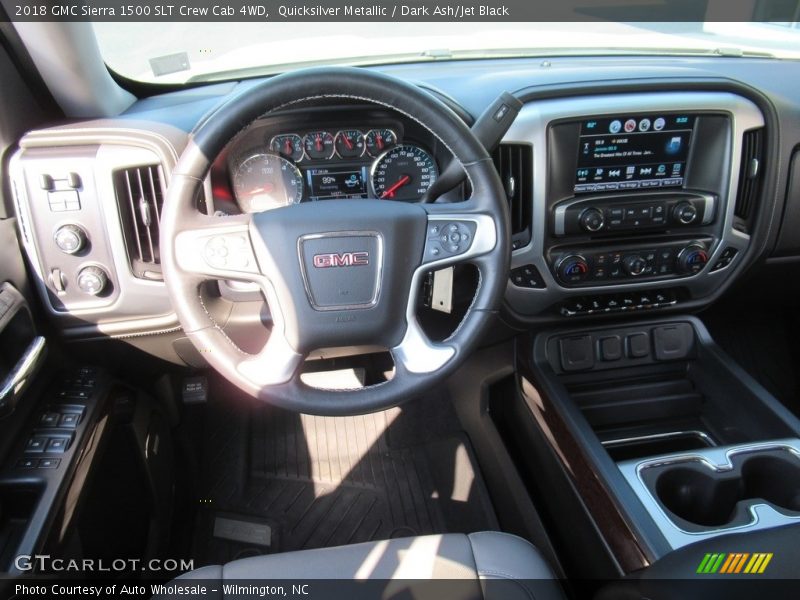 Quicksilver Metallic / Dark Ash/Jet Black 2018 GMC Sierra 1500 SLT Crew Cab 4WD