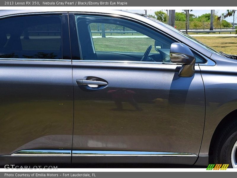 Nebula Gray Pearl / Black/Ebony Birds Eye Maple 2013 Lexus RX 350