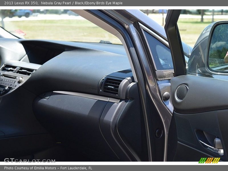Nebula Gray Pearl / Black/Ebony Birds Eye Maple 2013 Lexus RX 350