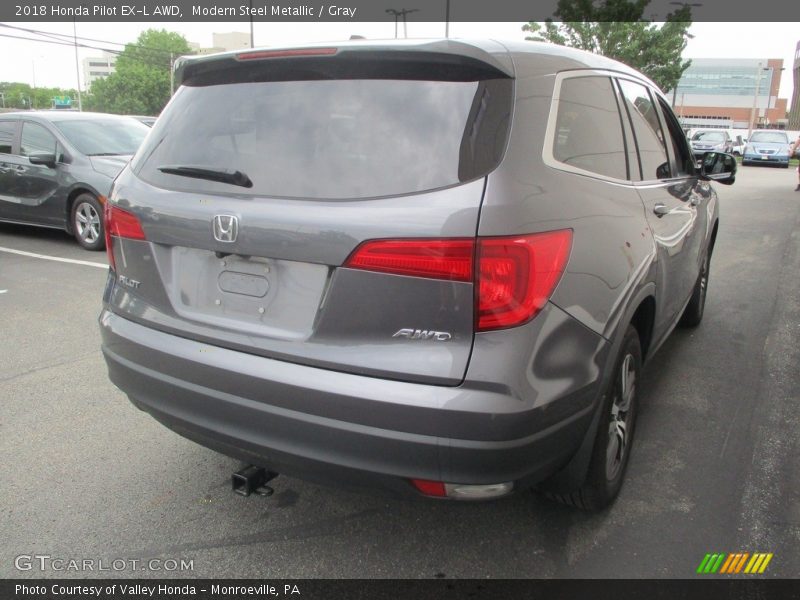 Modern Steel Metallic / Gray 2018 Honda Pilot EX-L AWD