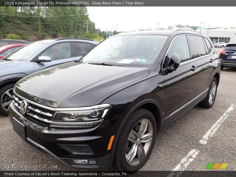 Deep Black Pearl / Titan Black 2018 Volkswagen Tiguan SEL Premium 4MOTION