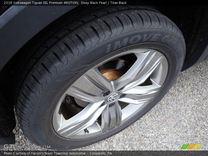 Deep Black Pearl / Titan Black 2018 Volkswagen Tiguan SEL Premium 4MOTION