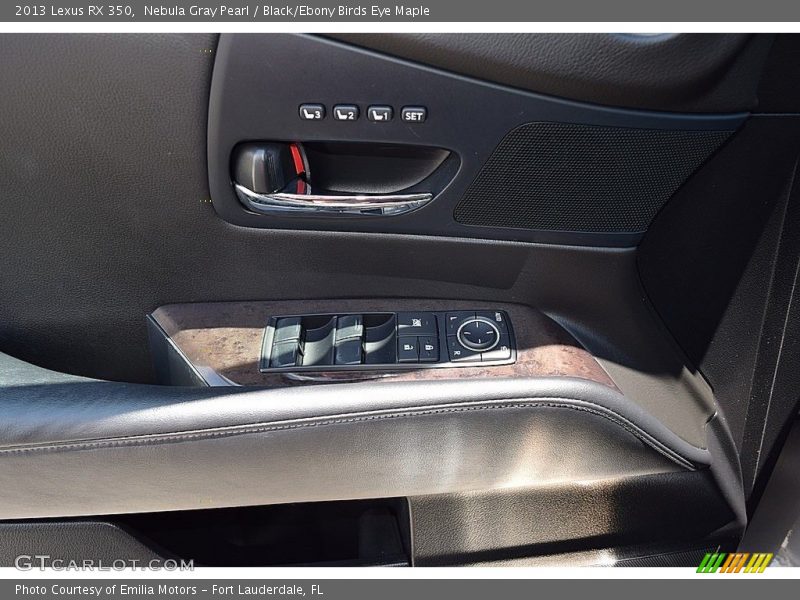 Nebula Gray Pearl / Black/Ebony Birds Eye Maple 2013 Lexus RX 350