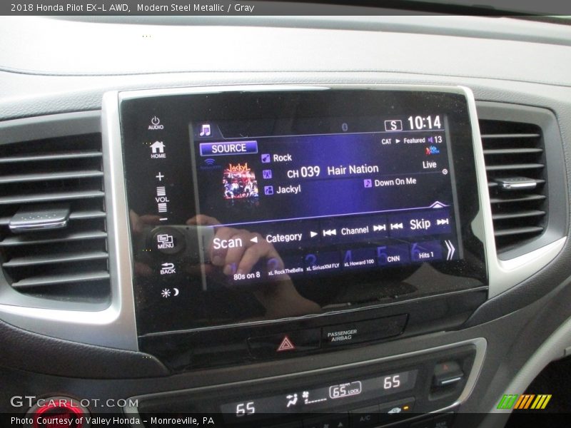 Modern Steel Metallic / Gray 2018 Honda Pilot EX-L AWD