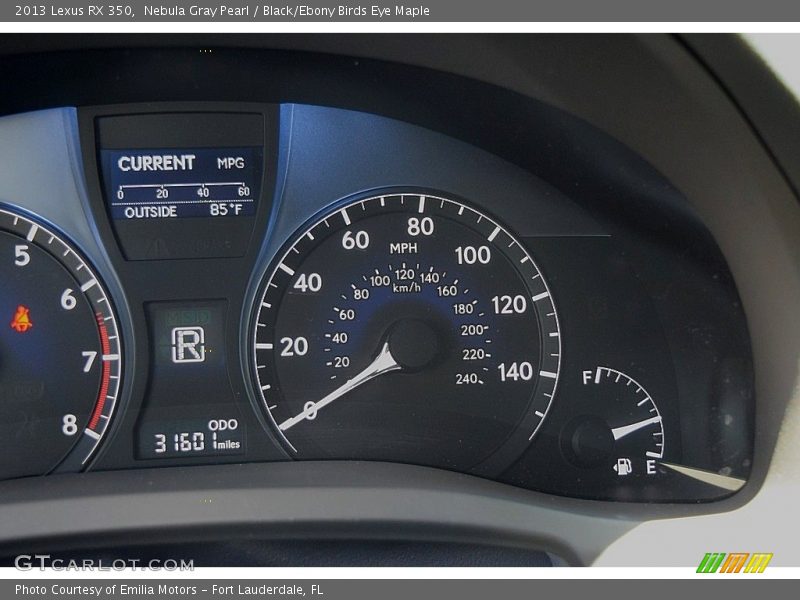  2013 RX 350 350 Gauges