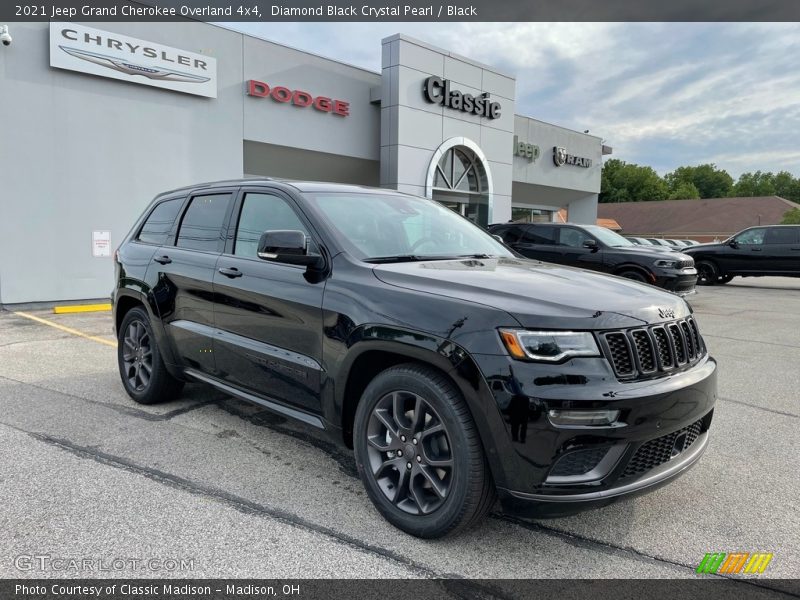 Diamond Black Crystal Pearl / Black 2021 Jeep Grand Cherokee Overland 4x4