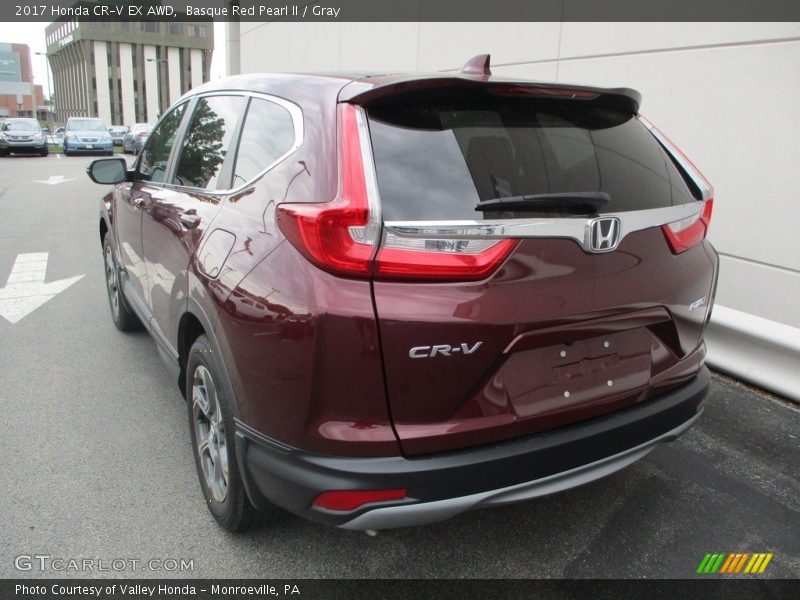 Basque Red Pearl II / Gray 2017 Honda CR-V EX AWD