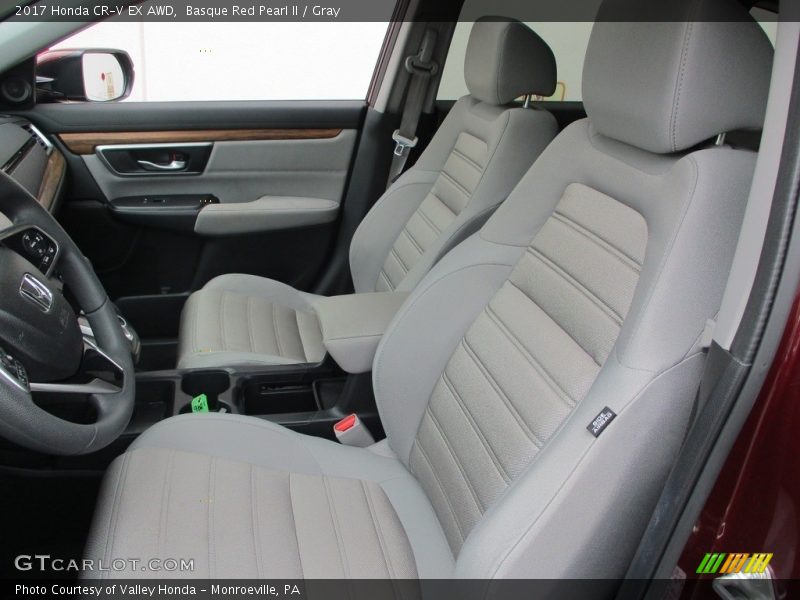 Basque Red Pearl II / Gray 2017 Honda CR-V EX AWD