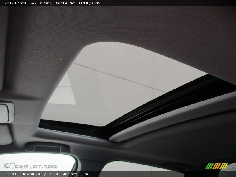 Basque Red Pearl II / Gray 2017 Honda CR-V EX AWD
