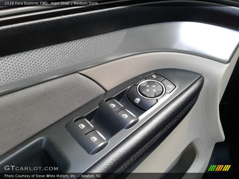 Ingot Silver / Medium Stone 2018 Ford Explorer FWD