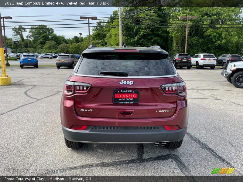 Velvet Red Pearl / Black 2021 Jeep Compass Limited 4x4