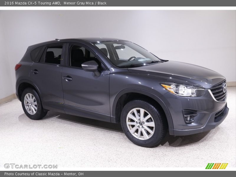 Meteor Gray Mica / Black 2016 Mazda CX-5 Touring AWD
