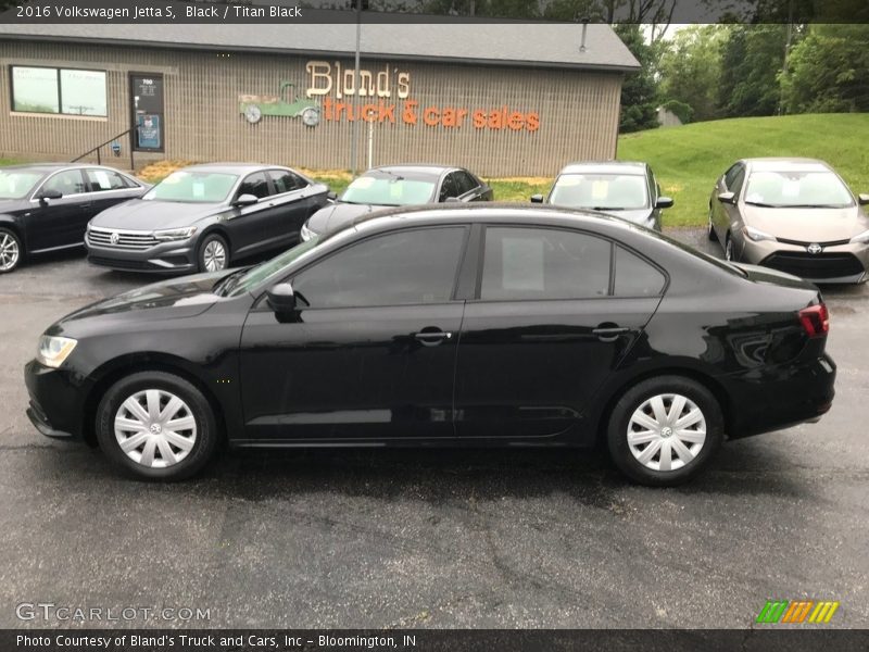 Black / Titan Black 2016 Volkswagen Jetta S