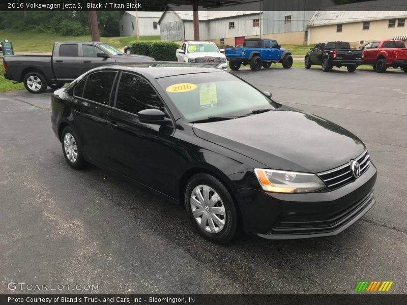 Black / Titan Black 2016 Volkswagen Jetta S