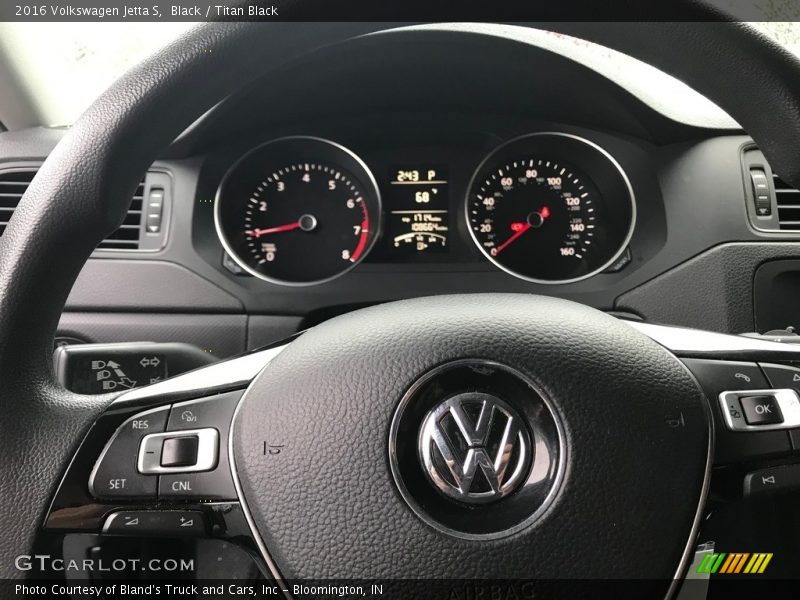 Black / Titan Black 2016 Volkswagen Jetta S