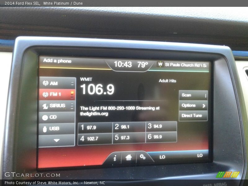 White Platinum / Dune 2014 Ford Flex SEL