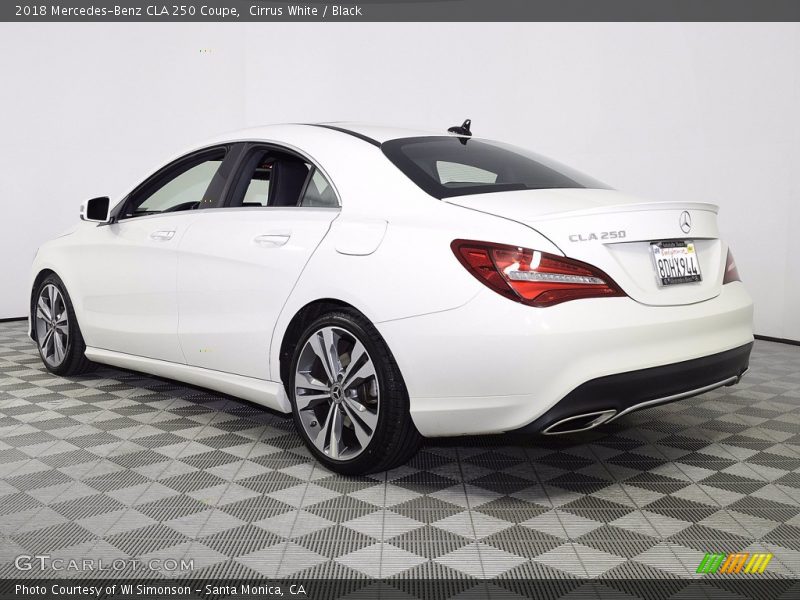 Cirrus White / Black 2018 Mercedes-Benz CLA 250 Coupe