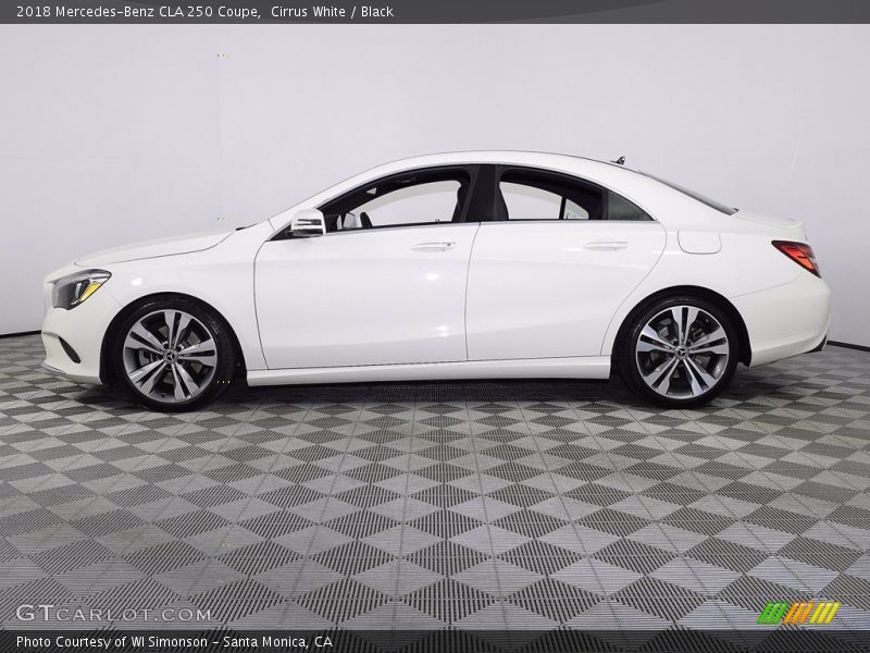 Cirrus White / Black 2018 Mercedes-Benz CLA 250 Coupe