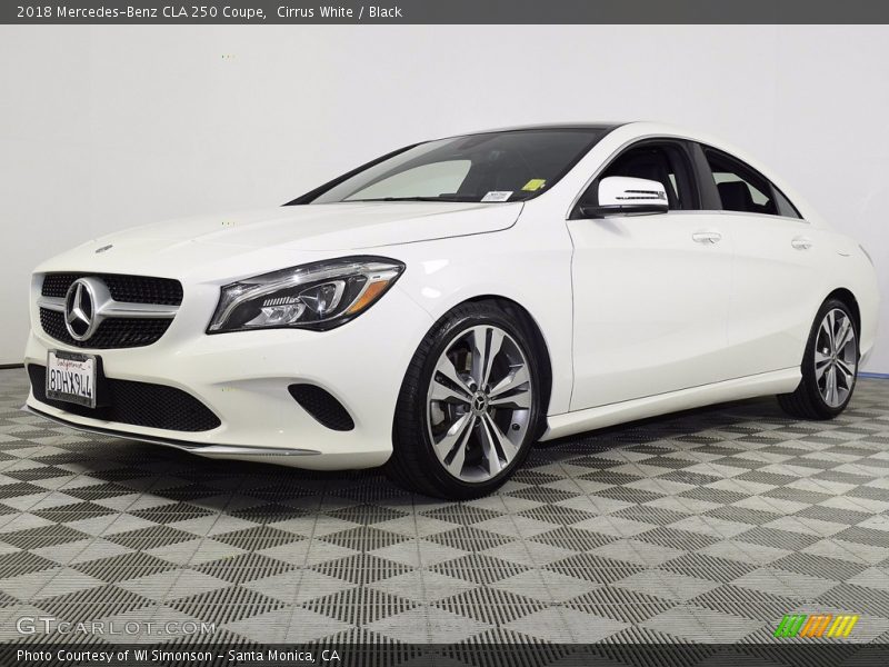 Cirrus White / Black 2018 Mercedes-Benz CLA 250 Coupe