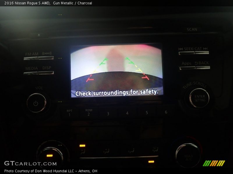 Gun Metallic / Charcoal 2016 Nissan Rogue S AWD