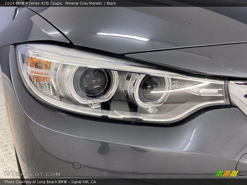 Mineral Grey Metallic / Black 2014 BMW 4 Series 428i Coupe