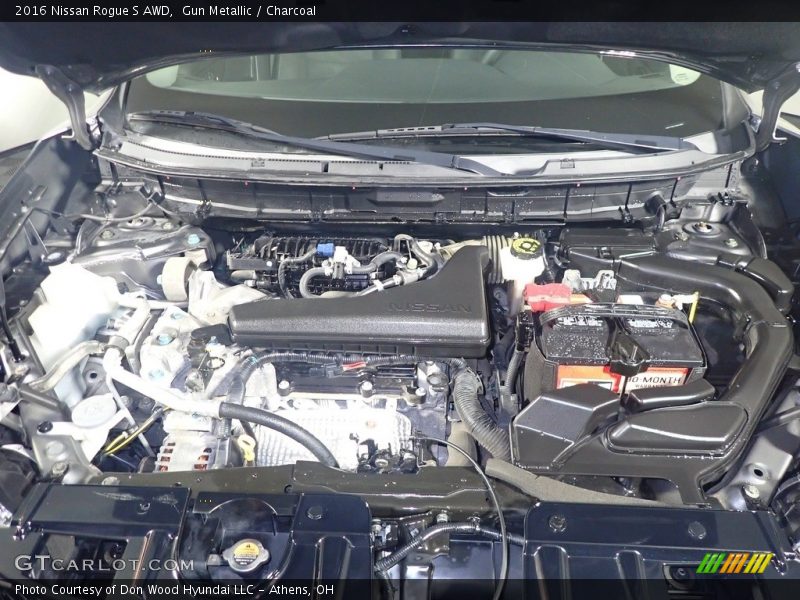 Gun Metallic / Charcoal 2016 Nissan Rogue S AWD