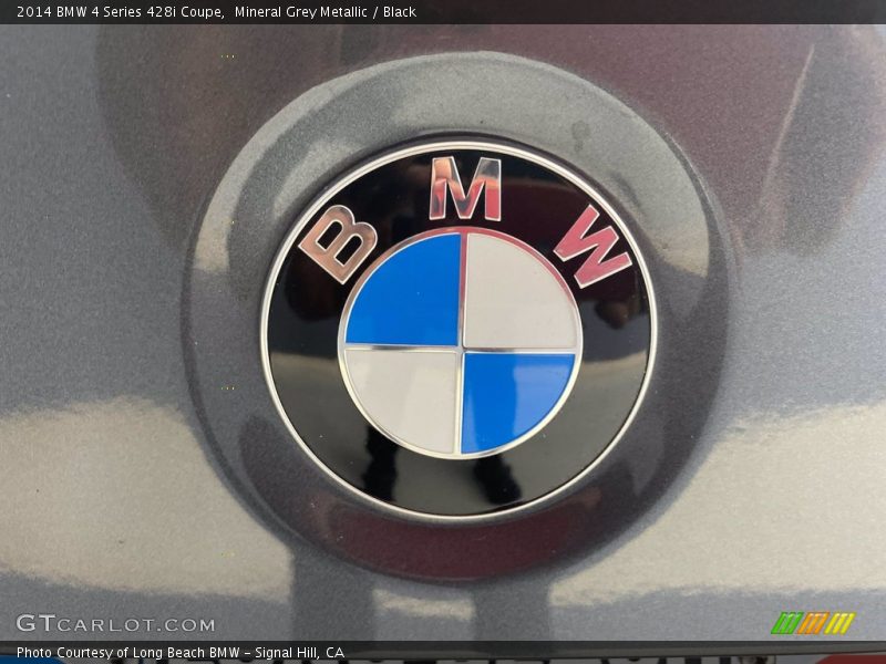 Mineral Grey Metallic / Black 2014 BMW 4 Series 428i Coupe