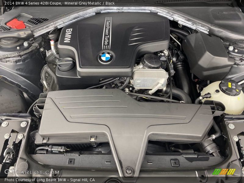 Mineral Grey Metallic / Black 2014 BMW 4 Series 428i Coupe