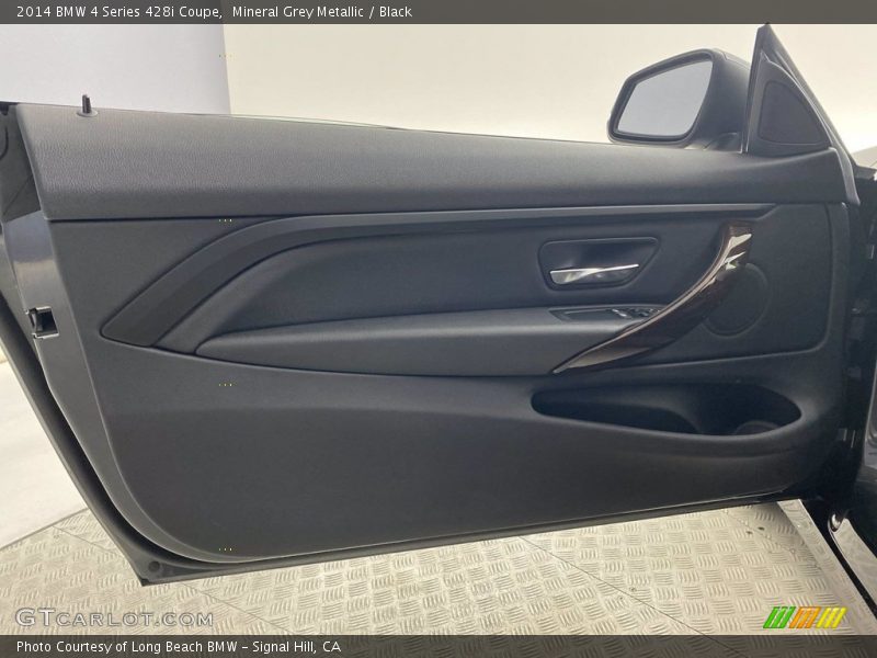 Mineral Grey Metallic / Black 2014 BMW 4 Series 428i Coupe