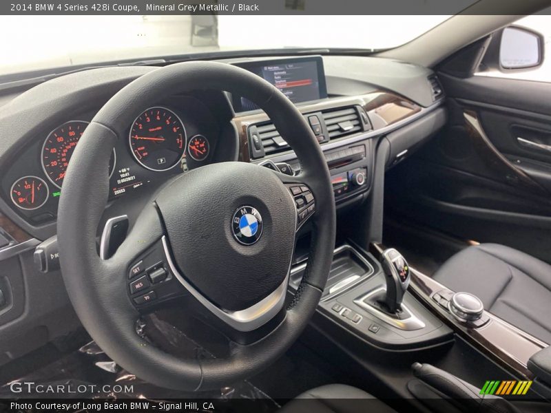 Mineral Grey Metallic / Black 2014 BMW 4 Series 428i Coupe