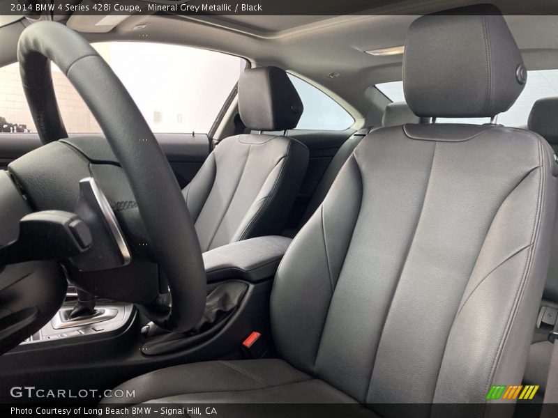 Mineral Grey Metallic / Black 2014 BMW 4 Series 428i Coupe