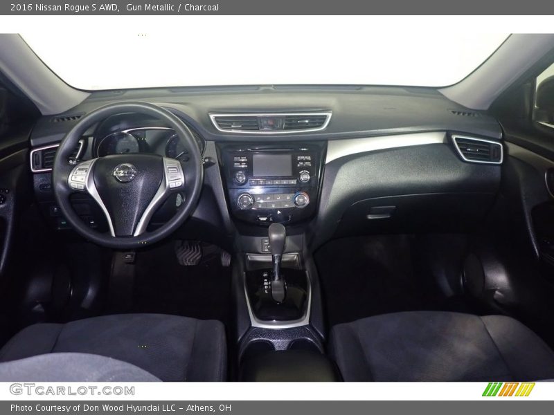 Gun Metallic / Charcoal 2016 Nissan Rogue S AWD