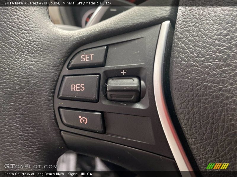 Mineral Grey Metallic / Black 2014 BMW 4 Series 428i Coupe