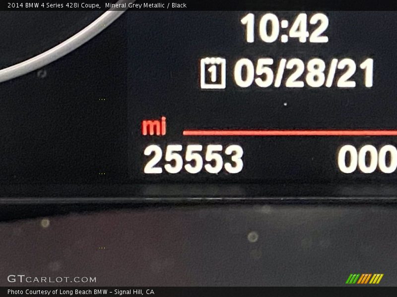 Mineral Grey Metallic / Black 2014 BMW 4 Series 428i Coupe
