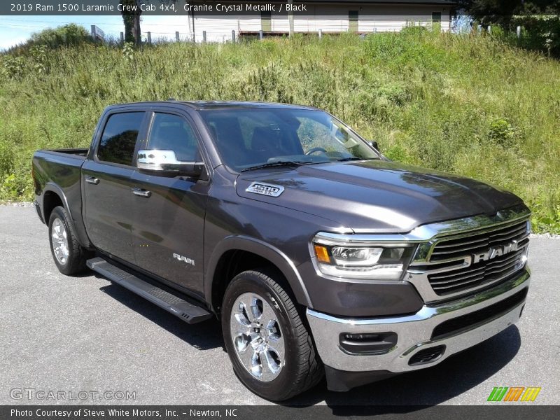 Granite Crystal Metallic / Black 2019 Ram 1500 Laramie Crew Cab 4x4