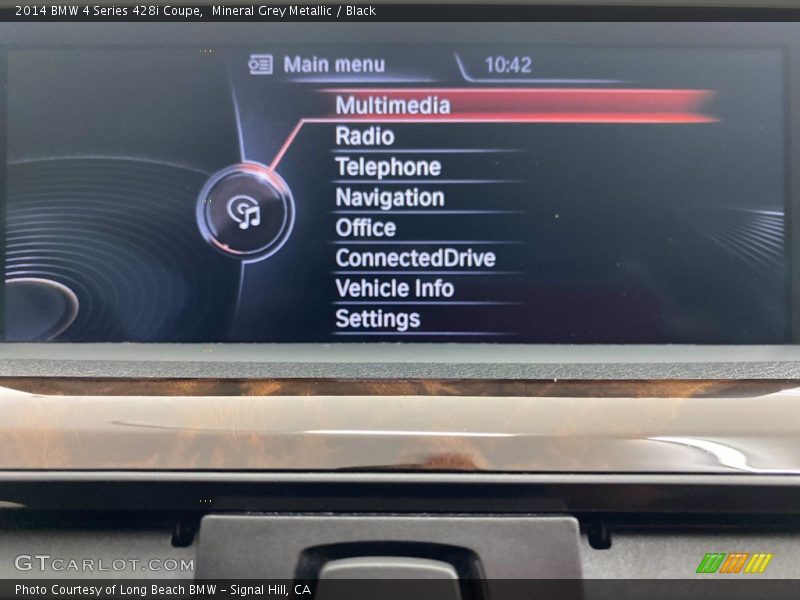 Mineral Grey Metallic / Black 2014 BMW 4 Series 428i Coupe