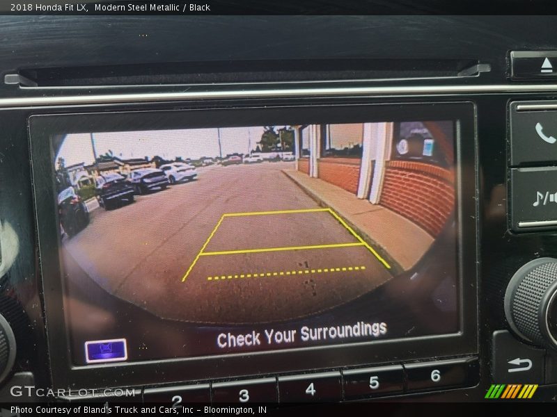 Modern Steel Metallic / Black 2018 Honda Fit LX