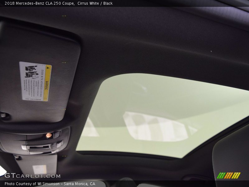 Cirrus White / Black 2018 Mercedes-Benz CLA 250 Coupe