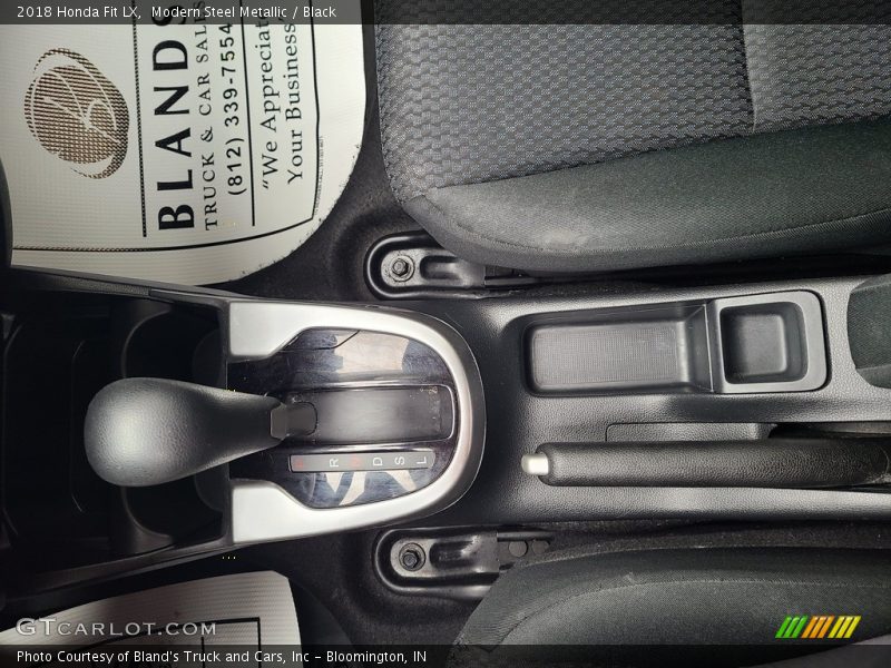 Modern Steel Metallic / Black 2018 Honda Fit LX