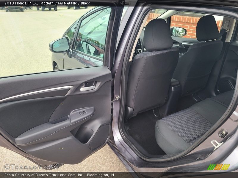 Modern Steel Metallic / Black 2018 Honda Fit LX