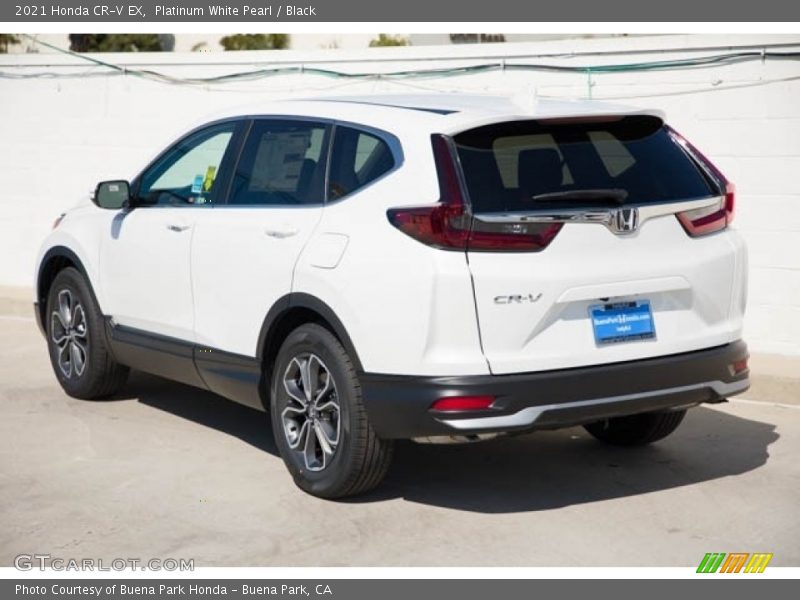 Platinum White Pearl / Black 2021 Honda CR-V EX